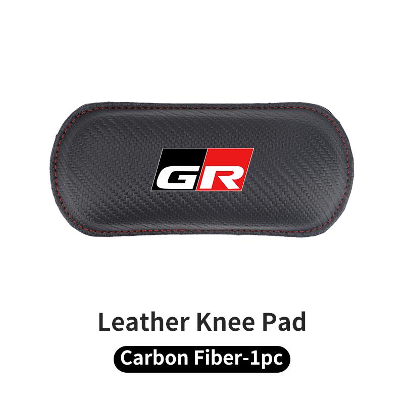 

Car Knee Leg Protective Pad Foot Armrest Cushion Accessories For Toyota GR Gazoo Racing Sport C-HR RAV4 Avensis Prado Prius TRD
