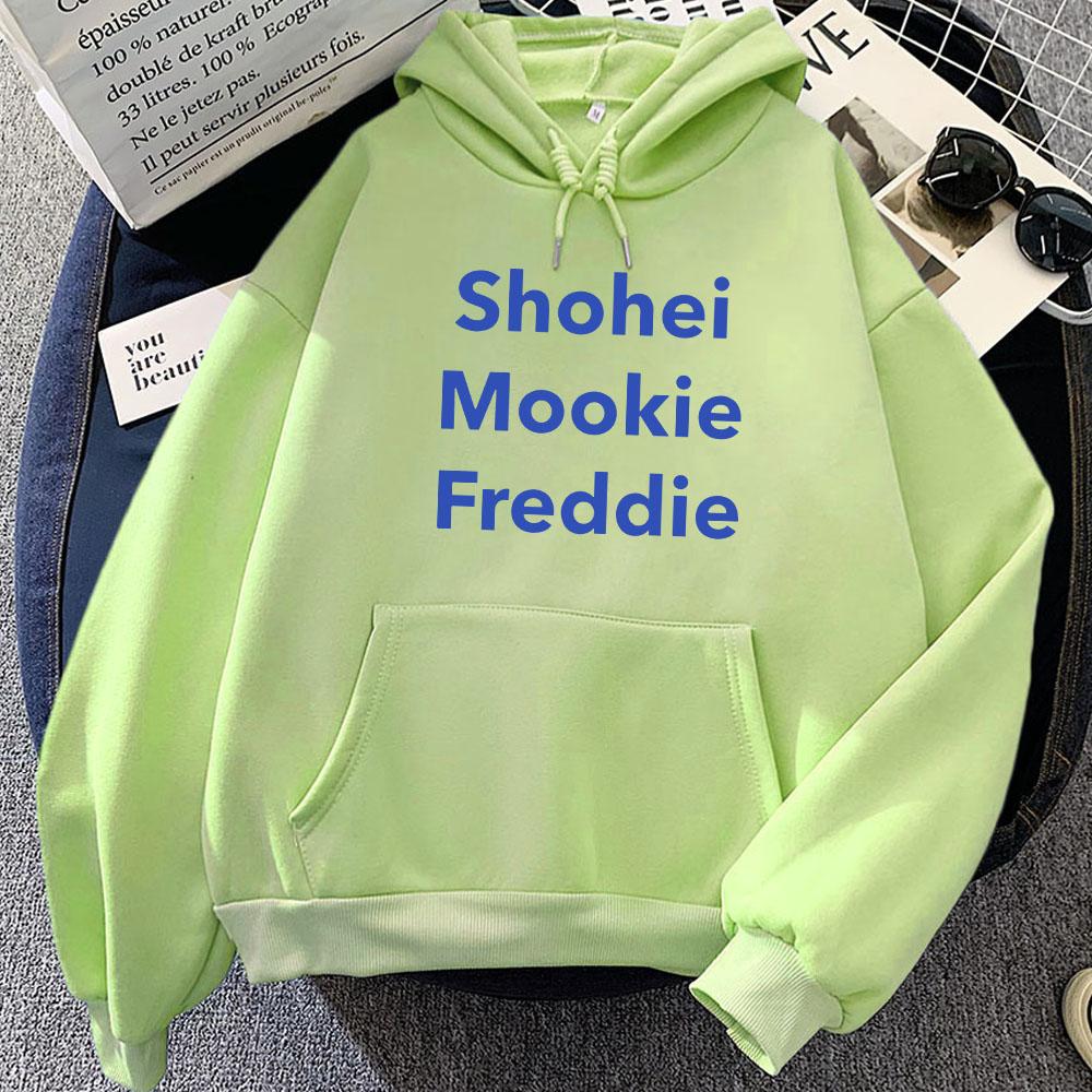 Shohei Mookie Freddie Freeman Baseballer Hoodies Casual Unisex Women/Men Sweatshirts Ropa Mujer Sudaderas Hooded Pullovers Girl