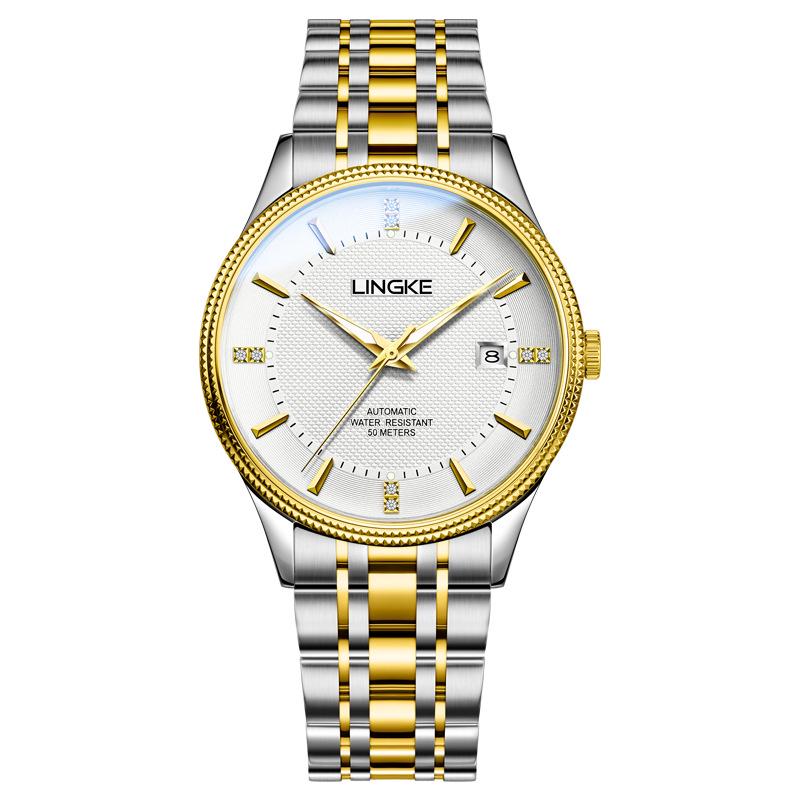 

Мужские водонепроницаемые механические часы-автомат со стальным браслетом - бестселлер TikTok