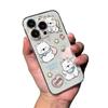 Love Heart Puppy iPhone 17 Pro Max Case, Soft Transparent Cute Design for Women