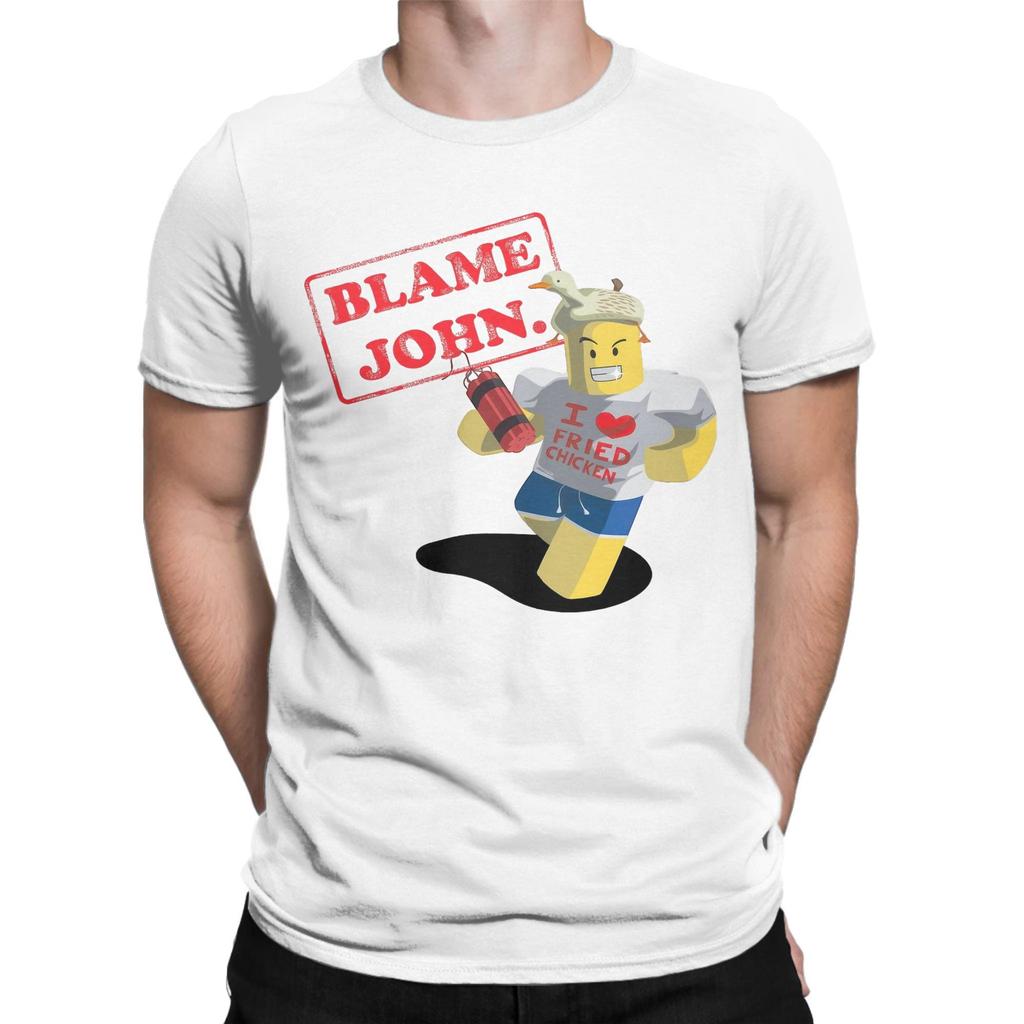 Blame John Meme Fashion T Shirts for Men Women Cotton Tee Shirt Clothing
