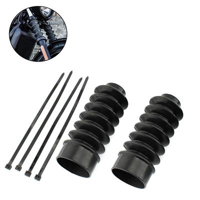 1 Pair For Harley Davidson Sportster XL FXD Dust Cover Absorption Shock 39mm Gaiters Motorcycle Gators Long Boot