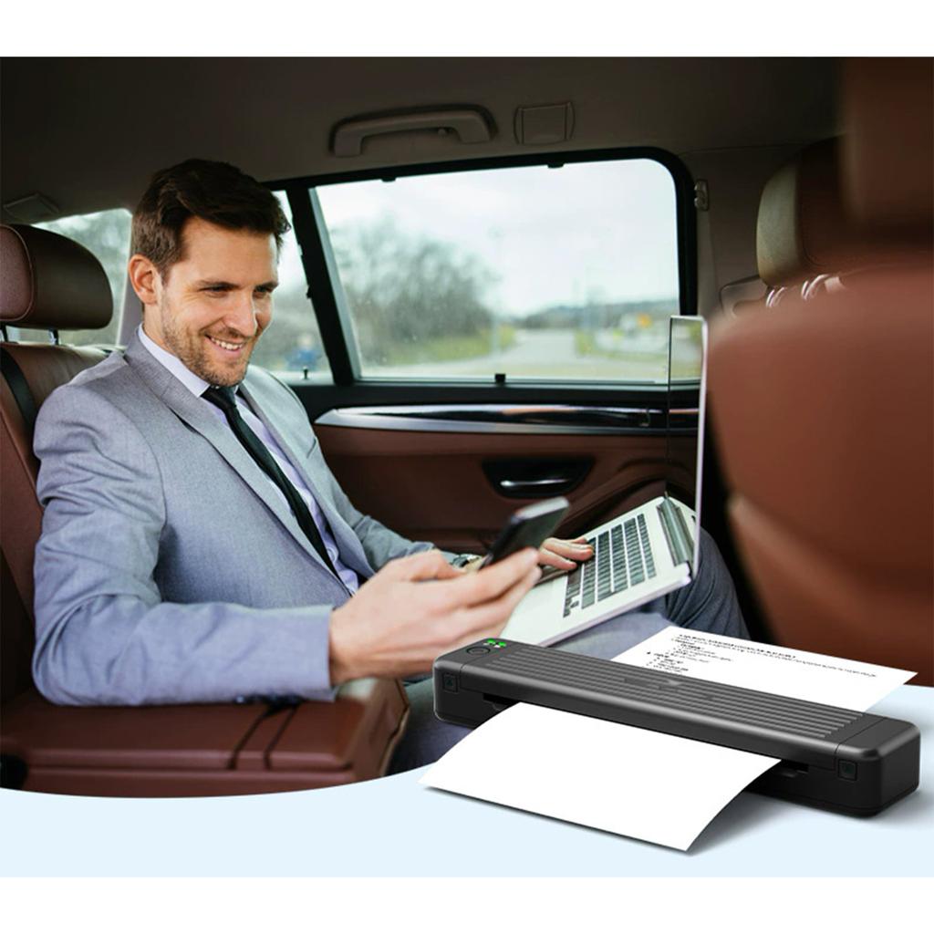 A5A4 taśma węglowa druk Bluetooth biuro mała przenośna drukarka termotransferowa A4