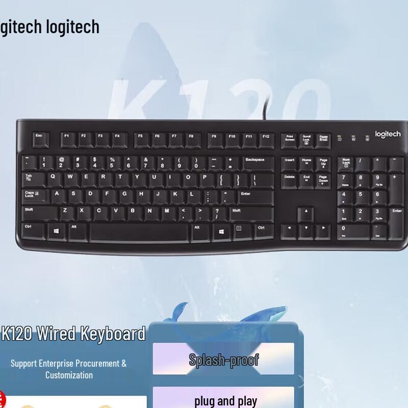 Tastiera da ufficio cablata Logitech K120