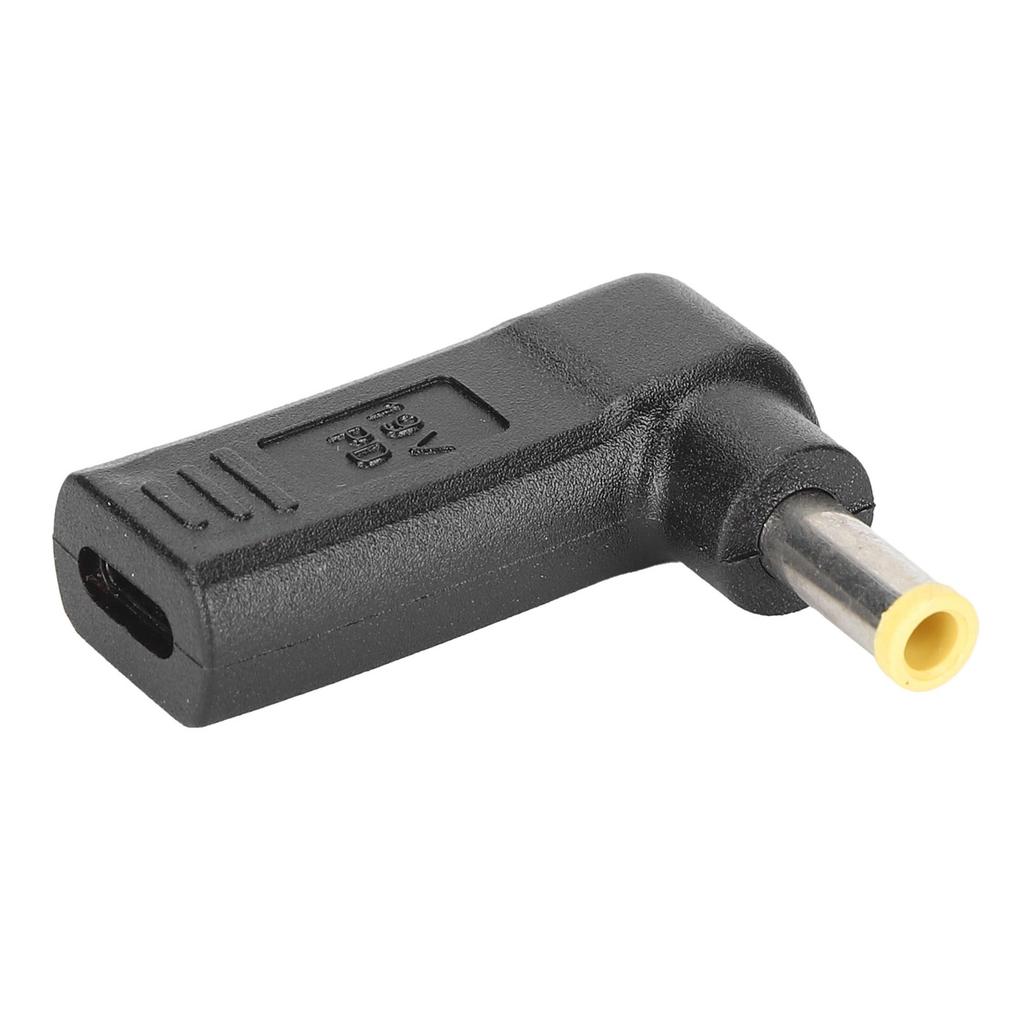 USB to DC Adapter Curved Head TypeC Female to Male 5.0x1.0mm Computer Accessories for Laptop