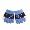 Warm Plush Five-Finger Winter Gloves for Boys and Girls (0-12 Years)