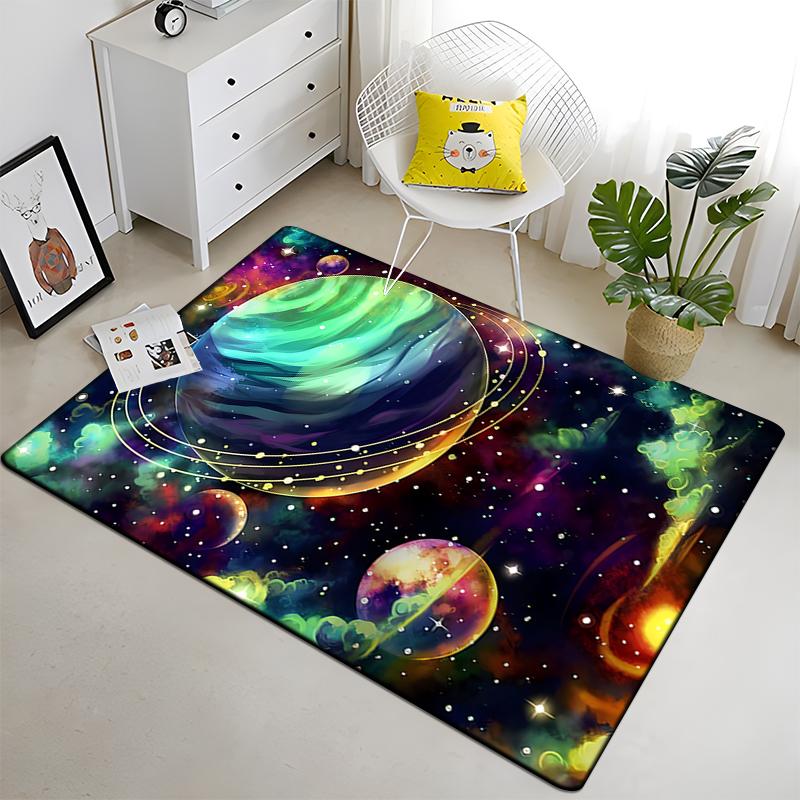

Великий килим із друкованою площею сонячної системи, килим для оздоблення вітальні, спальні, дивана, нековзні килимки для підлоги, продаж Alfombras 40x60cm(15x23 in)