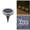 Driveway Pathway Solar Buried Light Light Waterproof Light Control Adjustable Sensor Bright LED Light Solar Landscape Decor Under Ground Lamp