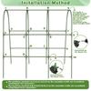 Trellis For Raised Garden Bed Garden Metal Cucumber Trellis U-Frame Rack Weather-Resistant Metal Supports For Climbing Plants