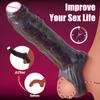 Penis Extender Sex Toys Cock Sleeve Men Adult Sexy Realistic Silicone Delay Ejaculation Enlargement Reusable Condom Training