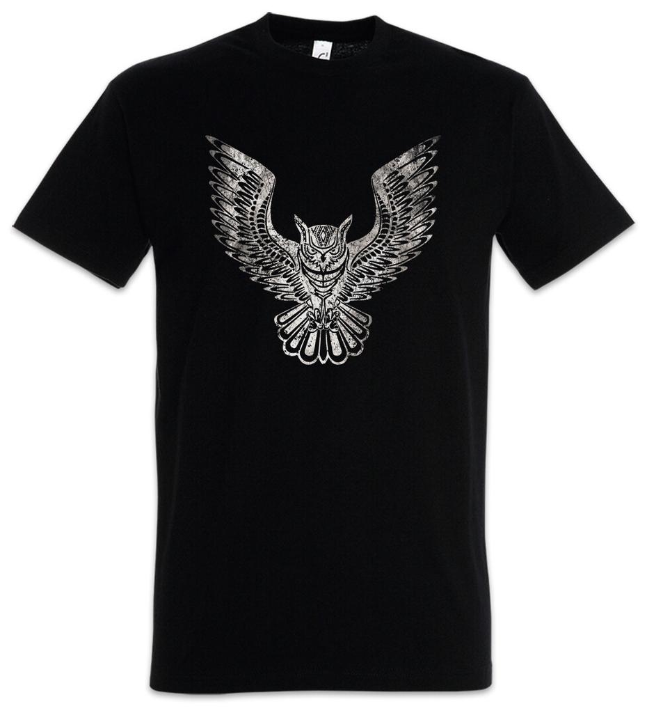 Owl II Men's T-Shirt Mens Womens Tees Top Owl Cartoon Cute Hipster Indie Electro Tattoo Rockabella