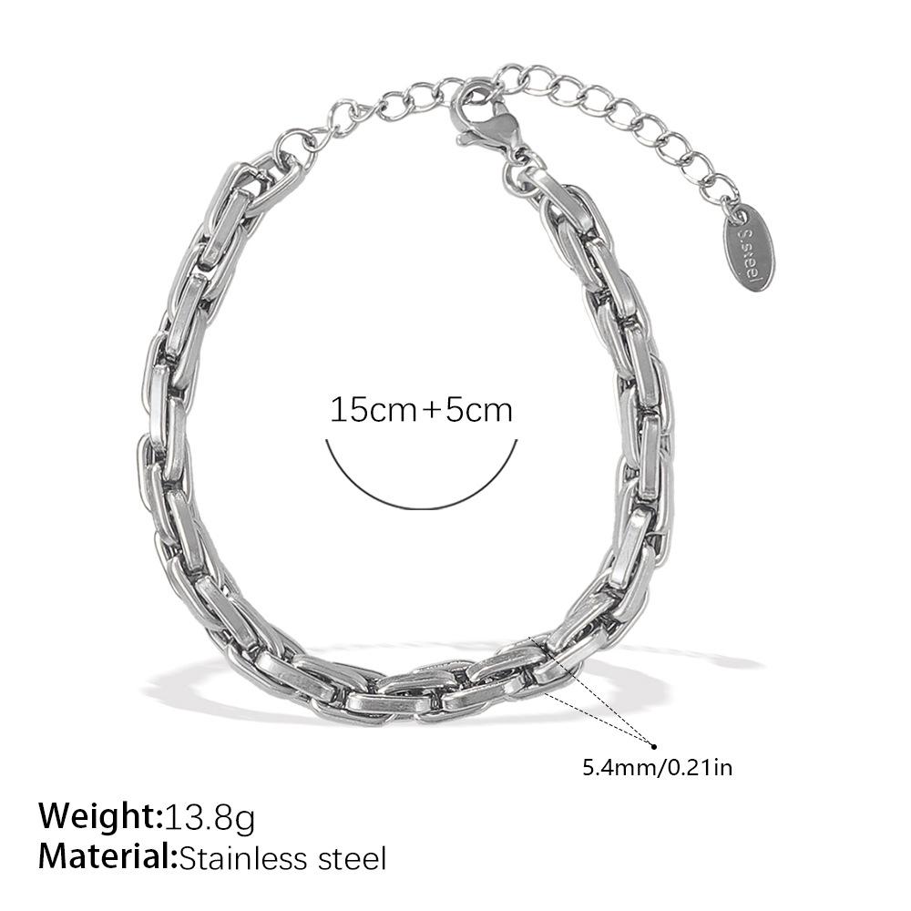 Двухцветная металлическая цепочка (золото и серебро) для ретро-стиля, повседневной носки и свиданий