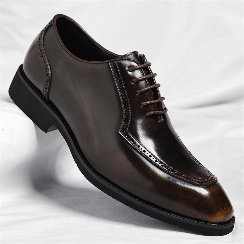 Big Size Fashion Casual Dress Shoes Male Spring Autumn New Designer Wedding Shoes Man Fashion Casual Leather Brogue Shoe Man