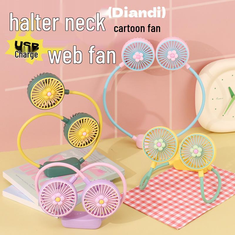Portable Mini USB Neck Fan for Outdoor Sports and Camping