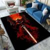 1PC Angel with sword, red cloak Print Carpet Rug for Living Room Bedroom Sofa Doormat Home Decor Non-slip Floor Mat
