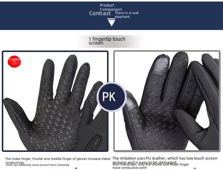 Wasserdichte Winter-Touchscreen-Handschuhe für Damen & Herren – Warme Fleece-Ski- & Motorradhandschuhe