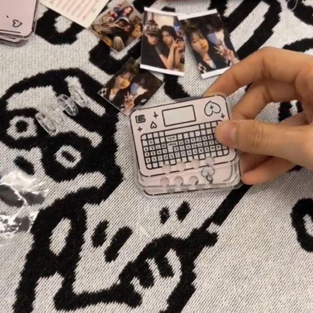 Loose-Leaf Photo Frame Key Chain DIY Photo Keychain Computer Phone Shape Bag Pendant Gift
