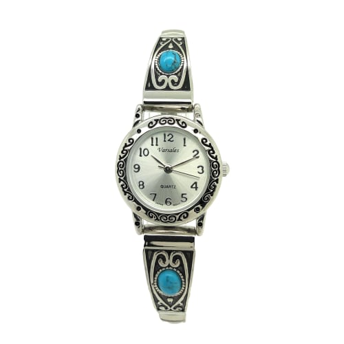 

Varsales Женские западные часы с бирюзовым камнем, эластичным ремешком и модным дизайном.