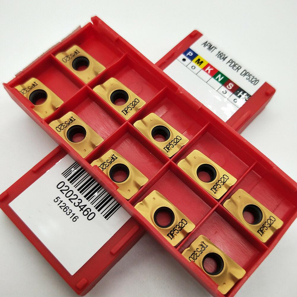 

10 твердосплавных вставок для фрез APMT1604PDER DP5320 по стали для BAP 400R