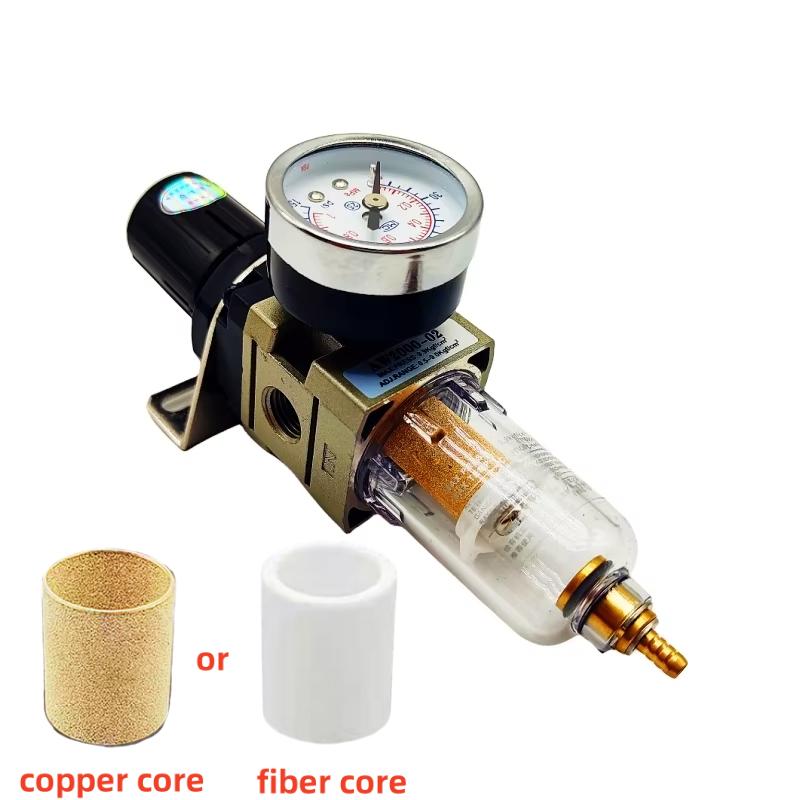 AW2000-02 1/4 Pneumatic air pressure regulator oil-water separator compressor air filter controller Regulating Regulator Trap