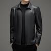 Genuine Leather Jacket Men's First Layer Sheepskin Men's Motorcycle Business Casual Autumn and Winter Leather Jacket Jacket