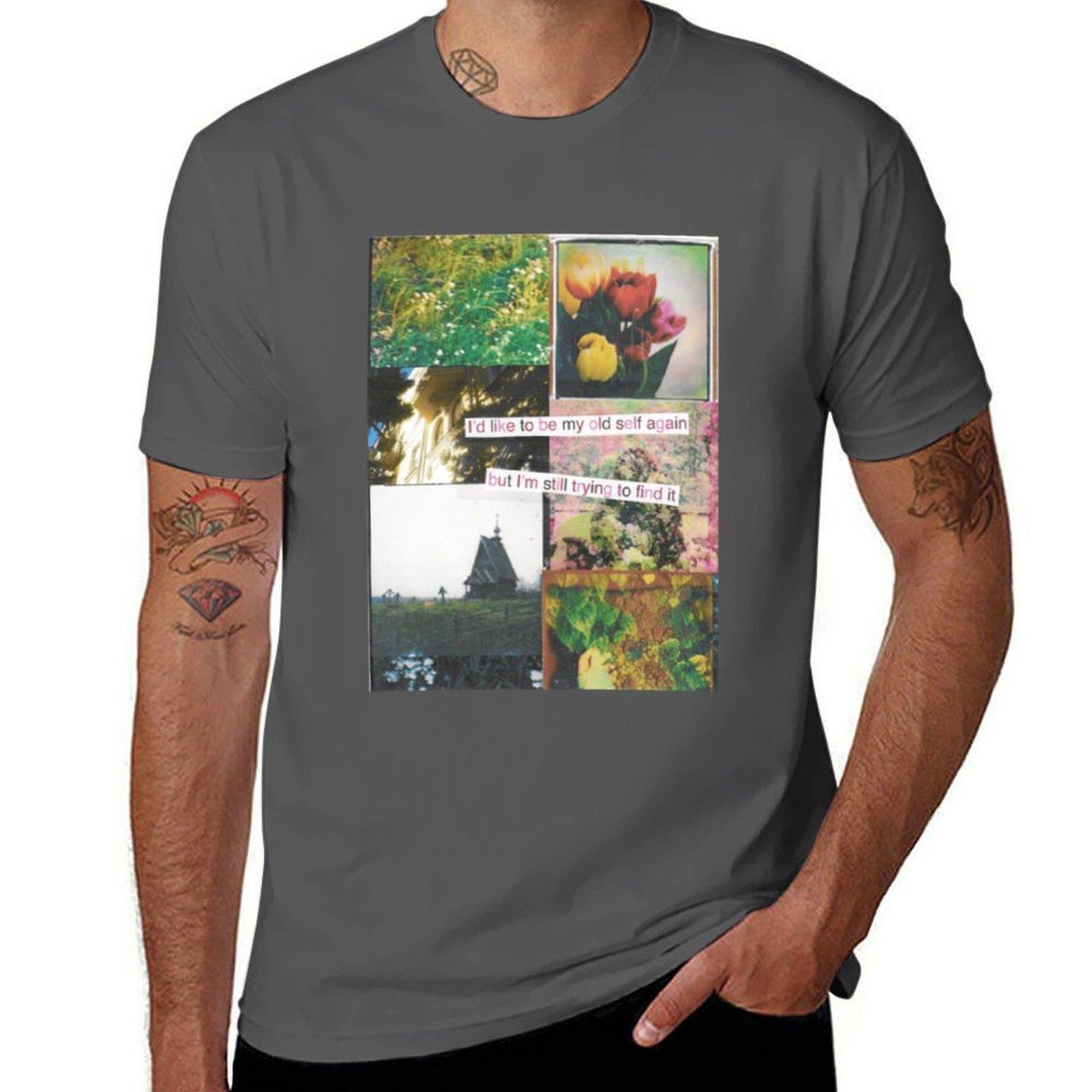 

I’d like to be my old self again T-Shirt black cotton t-shirt plain for man package t shirt man designer T-Shirt 4XL