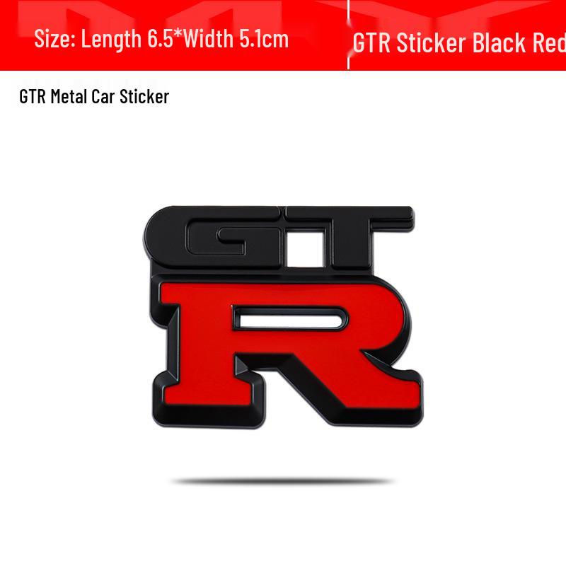 3D Metal GTR Emblem Sticker for Car Modification - Rear & Trunk Decor