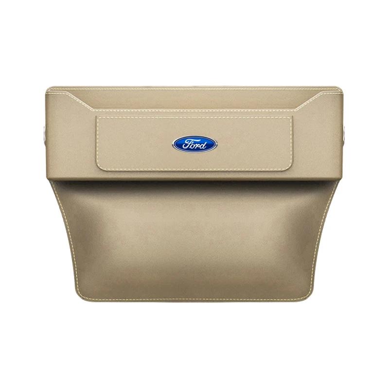 

Горячий 1 шт. Кожаный боковой органайзер в щель сиденья автомобиля Автоаксессуары Для Ford B-Max cmax smax KA st line Galaxy Explorer Expedition Mo