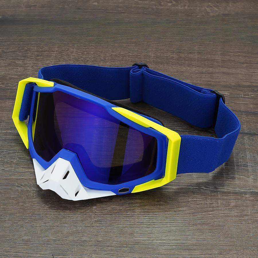 2 Pcs Dirt Bike Goggles, Motorcycle ATV Goggles Riding Goggles Ski Goggles Windproof Glasses Racing Motocross Goggles