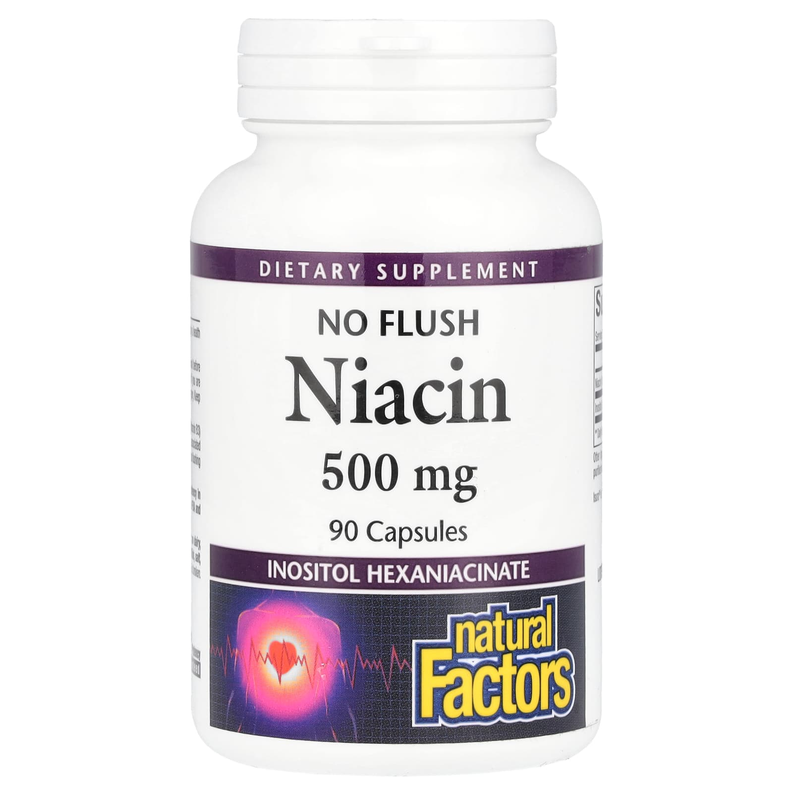 

Niacin, No Redness, 500Mg, 90 Capsules
