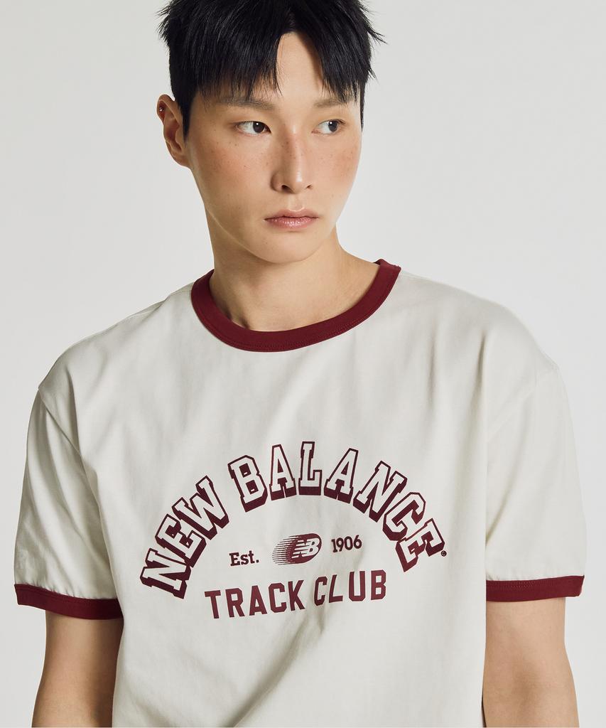 Nyuballanseu Nbneg21573 / Uni Track Club Ringer Tee (Cream)