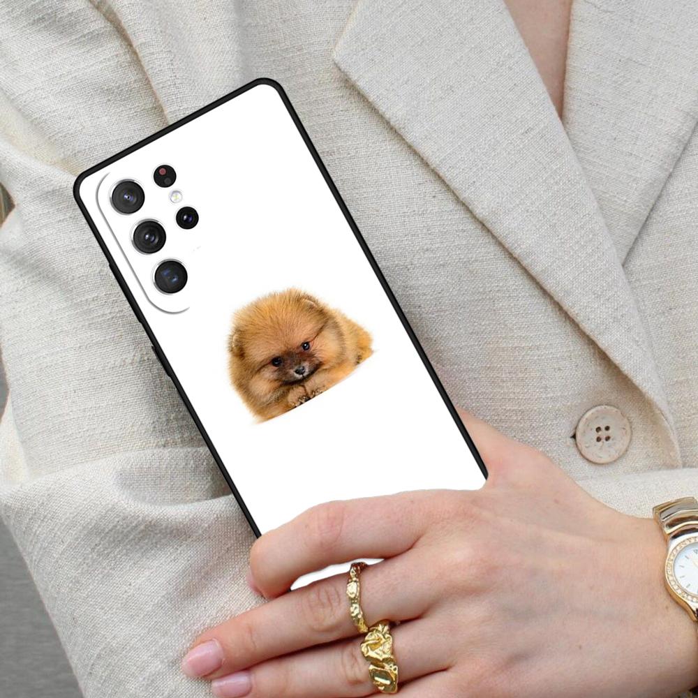 Pomeranian Dog Cell Phone Case for Samsung Galaxy S26 Ultra S25 S24 S23 S22 S21 S20 Note10 Cover