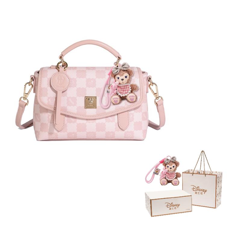 

New Disney Mickey Series PVC Shoulder Bag, Crossbody Bag, Handbag Women s Pink, White BMK-72795 23.1*8.1*15.0CM