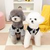 Breathable Dog Striped T-shirts Cute Pet Skirt Pet Chest Strap Dog Vest Harness  for Puppy Kittens