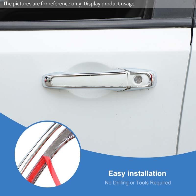  ABS Door Handle Decoration Cover Sticker Fit For Jeep Grand Cherokee 2011-2020/Jeep Patriot 2011-2016/Jeep Compass 2008-2016 Exterior Accessories