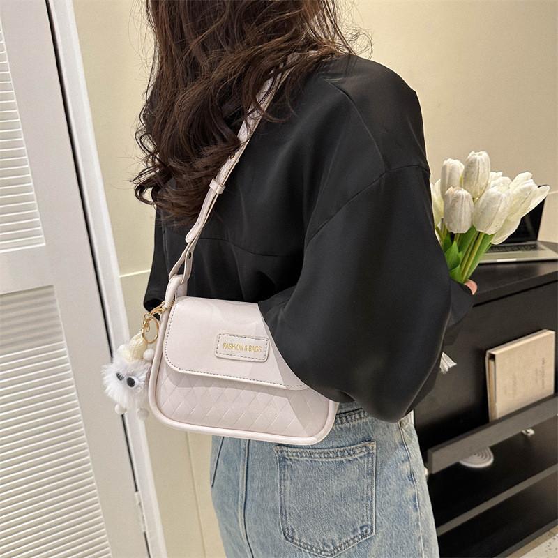 Trendy Minimalist Small Square Bag For Women Street Style Pu Leather Handbag