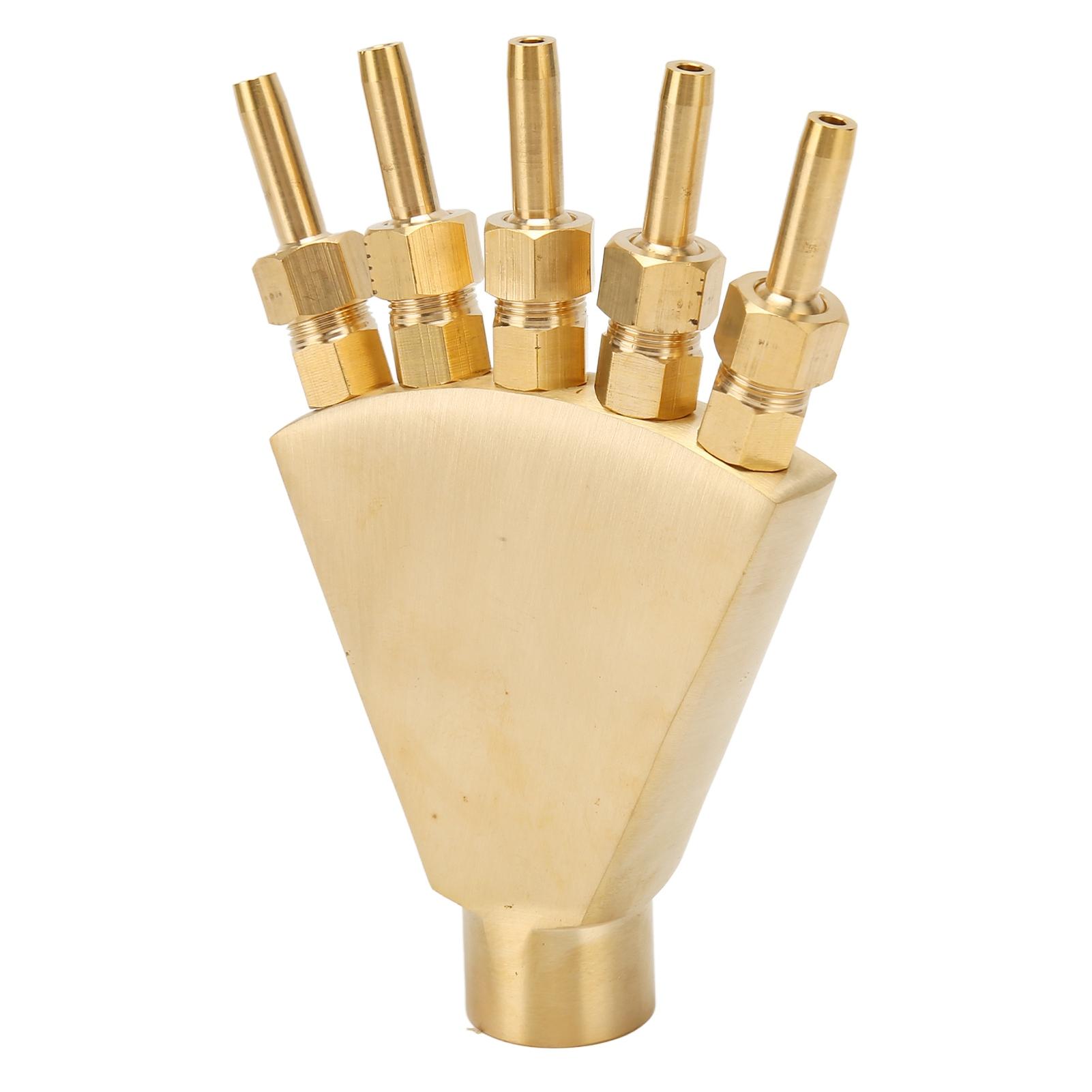 

Adjustable Phoenix Tail Scattering Fountain Nozzle All Copper Phoenix Tail Fountain Nozzle Sprinkler G3 4 Inch Garden