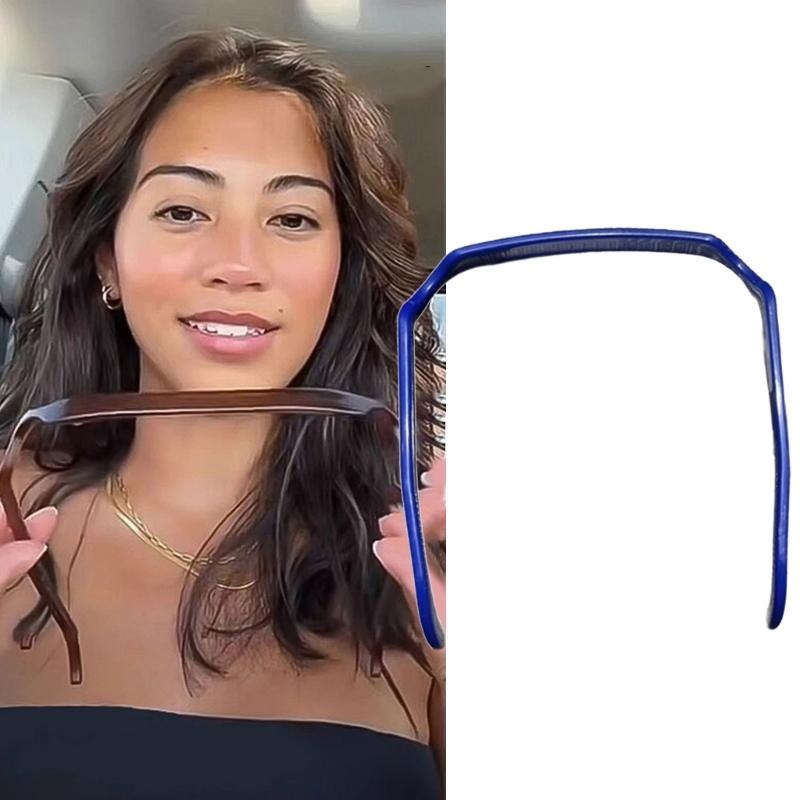 Square Sunglasses Hairband For Women Men Fashionable Hair Accessory Lightweight Acrylic Design