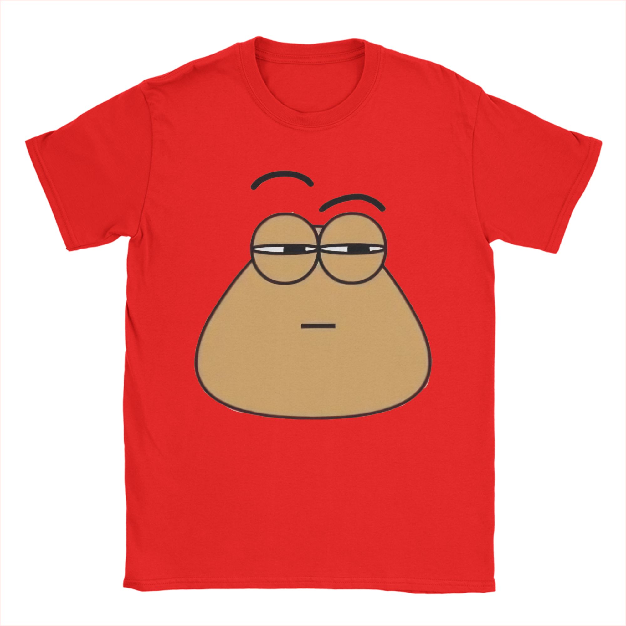 

Vintage confused pou TShirt For Unisex Women 100Cotton Short Sleeve Oneck Summer Tops Shirts S