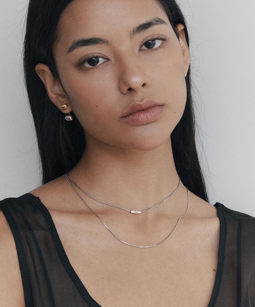 Attica Raw Mono Vein Necklace / Nbs017