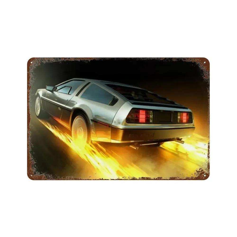 Zurück in die Zukunft Alte Filme Retro Metallschilder Posterwände Bars Clubs Männerhöhlen Garagen Cafés Kunst Wanddekorationen