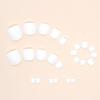 Pure and simple milk white foot nail polish bright white fake nail wearable manicure piece 24 pieces boxed nails