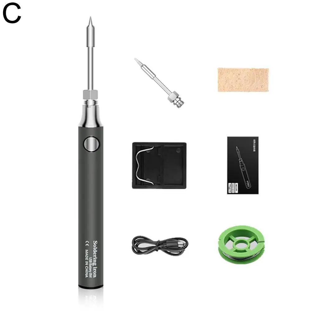 

5 В USB паяльник профессиональный электрический нагревательный механизм обслуживание регулируемая портативная ручка мини паяльник домашний инструмент инструмент S2Y6