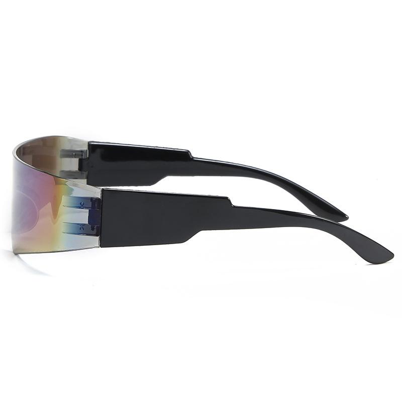 Rimless Women Fashion Luxury Brand Designer Sun Glasses One Piece Large Frame Sunglasses Outdoor Sports Cycling Glasses