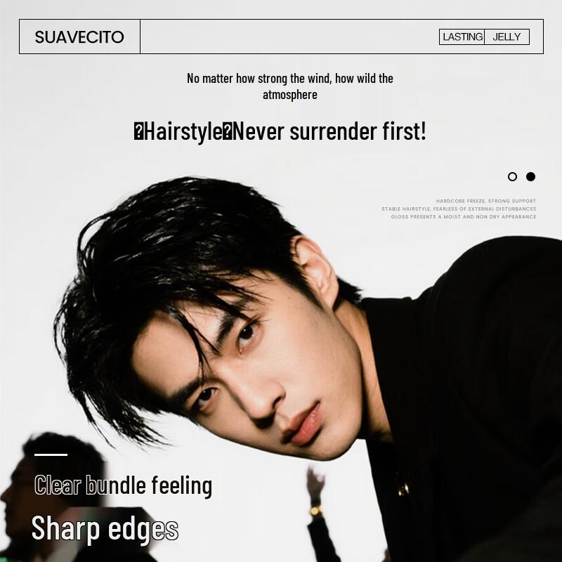 SUAVECITO Herren Schädel Starker Halt Styling Gel