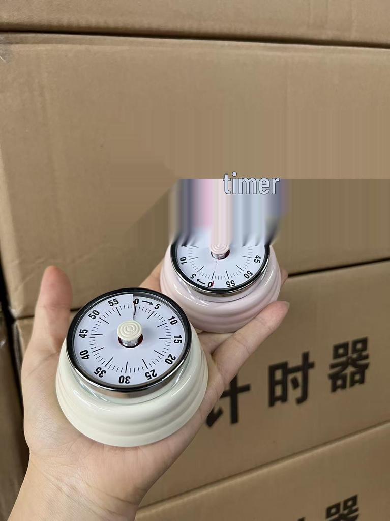 Stainless Steel Tomato-Shaped Magnetic Kitchen Timer