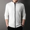 Spring New Young Men's Jacket Korean Style Solid Color Cotton Versatile Loose Stand-up Collar Zipper Sweatshirt for Men