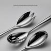 304 Stainless Steel Serving Spoon, Dining Spoon, Commercial Spoon for Hotel and Restaurant, Household Large Skimmer Spoon, Food-Grade Serving Spoon