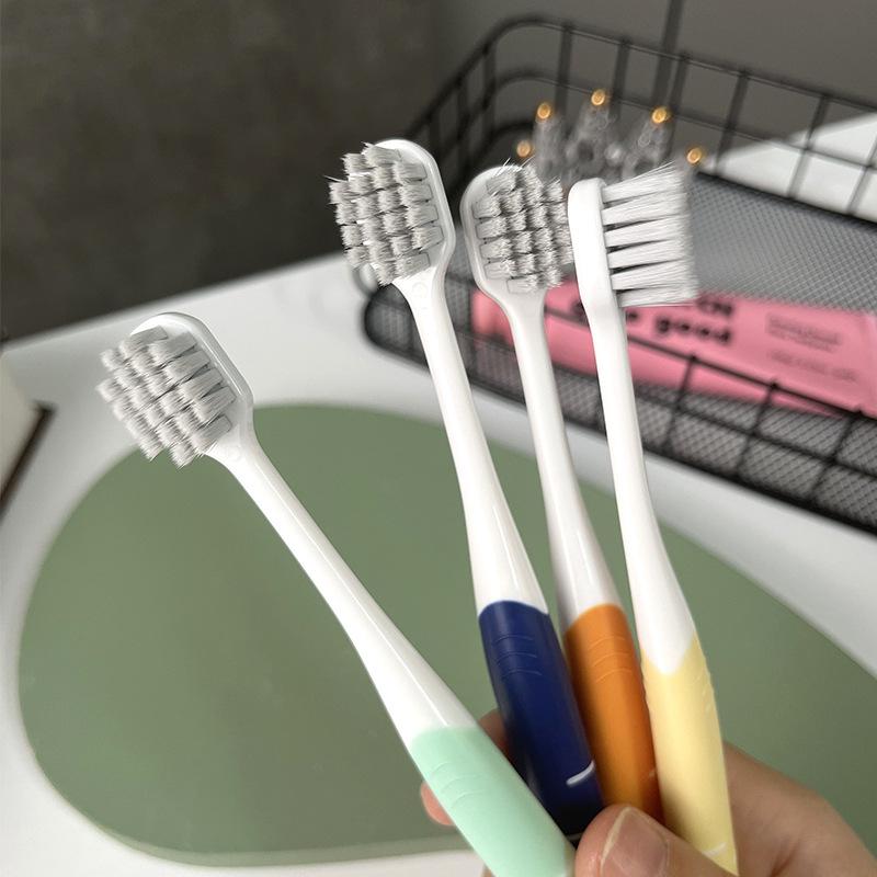 Soft Bristle Toothbrushes Non Slip Handle Effective Plaque Removal for Home Daily Oral Care