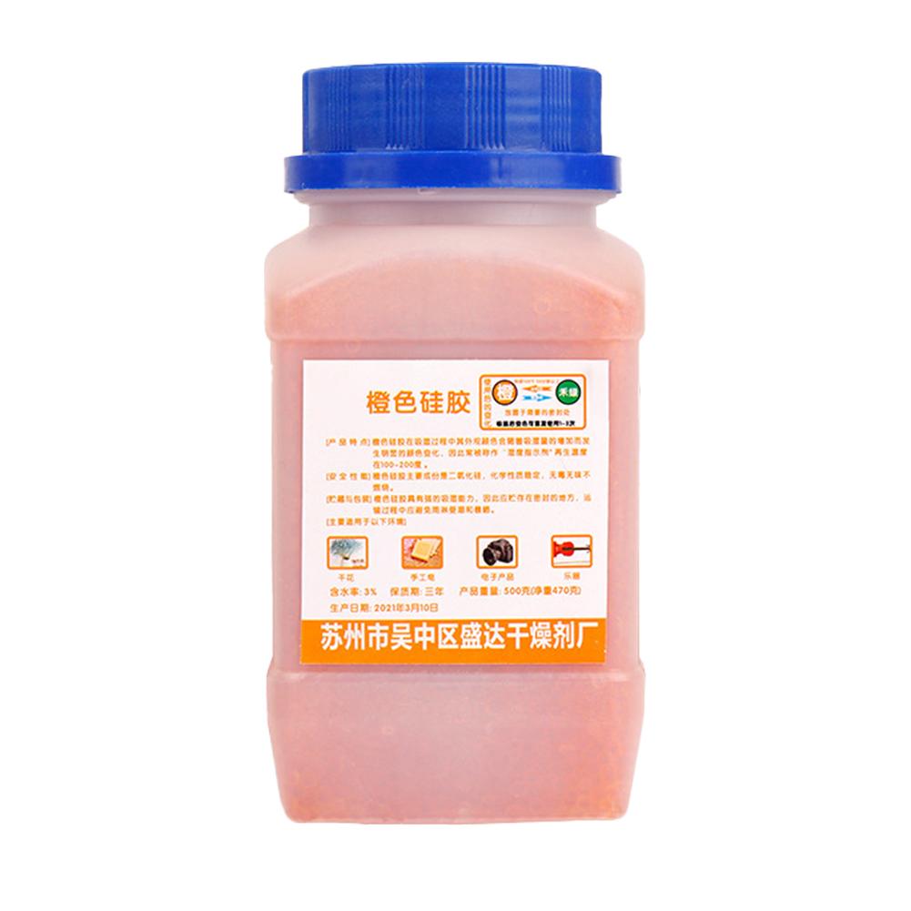 Reusable Silica Gel Beads Moisture Absorber Electronic Product Desiccant Dehumidifie 500g Blue/orange  per box